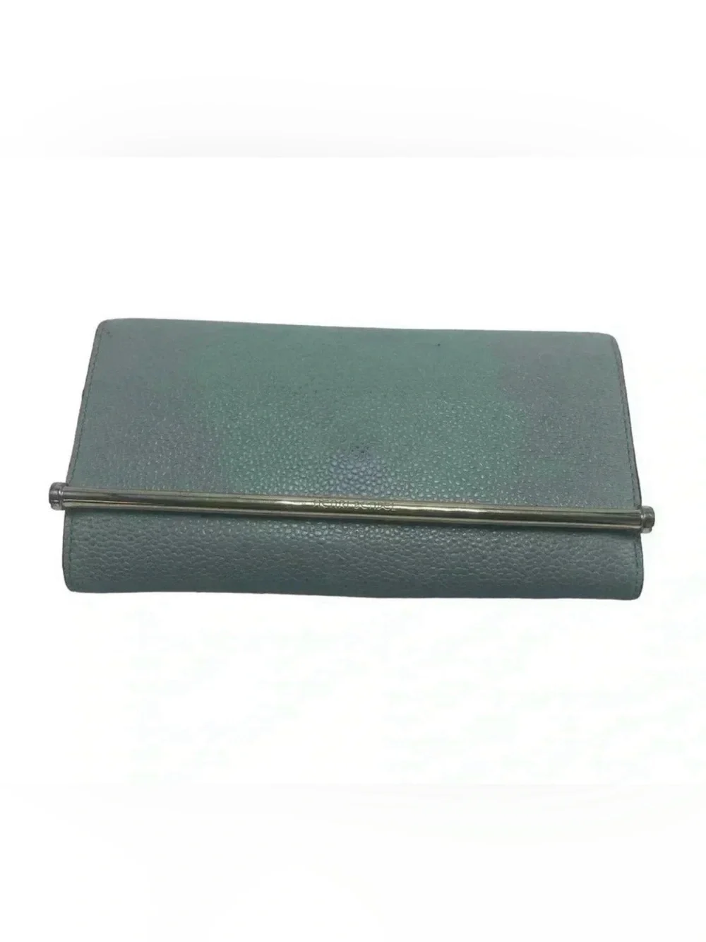 Henri Bendel pebbled leather wallet gold accent bendelgirl